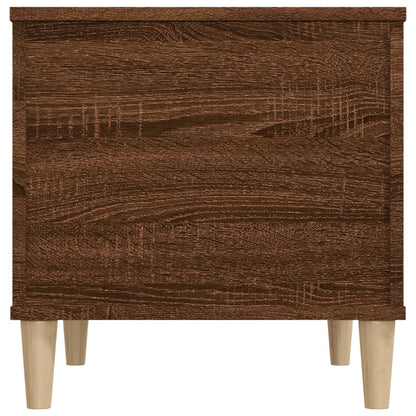 Mesa De Centro Madera Contrachapada Roble Marrón 60X44,5X45 Cm