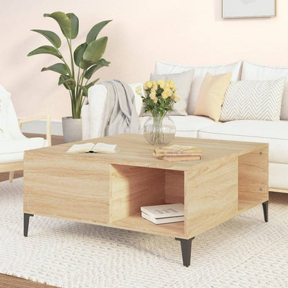 Mesa De Centro Madera Contrachapada 80X80X36,5 Cm
