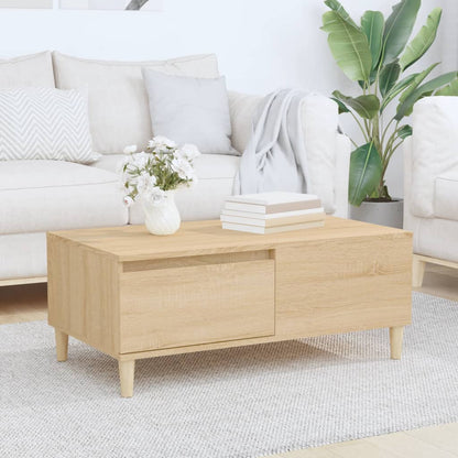 Mesa De Centro Madera Contrachapada 90X50X36,5 Cm