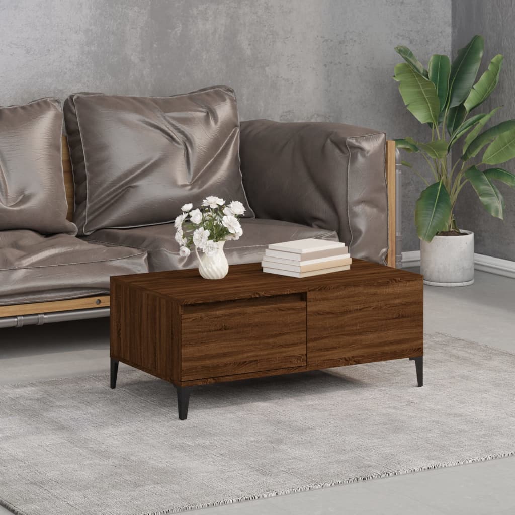 Mesa De Centro Madera Contrachapada 90X50X36,5 Cm