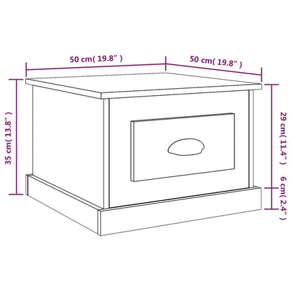 Mesa De Centro Madera Contrachapada 50X50X35 Cm