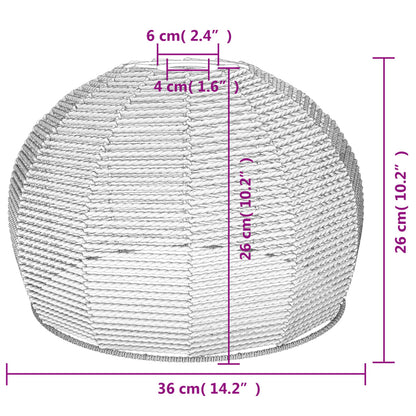 Pantalla De Lámpara De Techo Hierro Y Papel Ø36X26 Cm