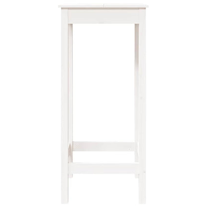 Mesa Alta De Bar Madera Maciza De Pino 50X50X110 Cm