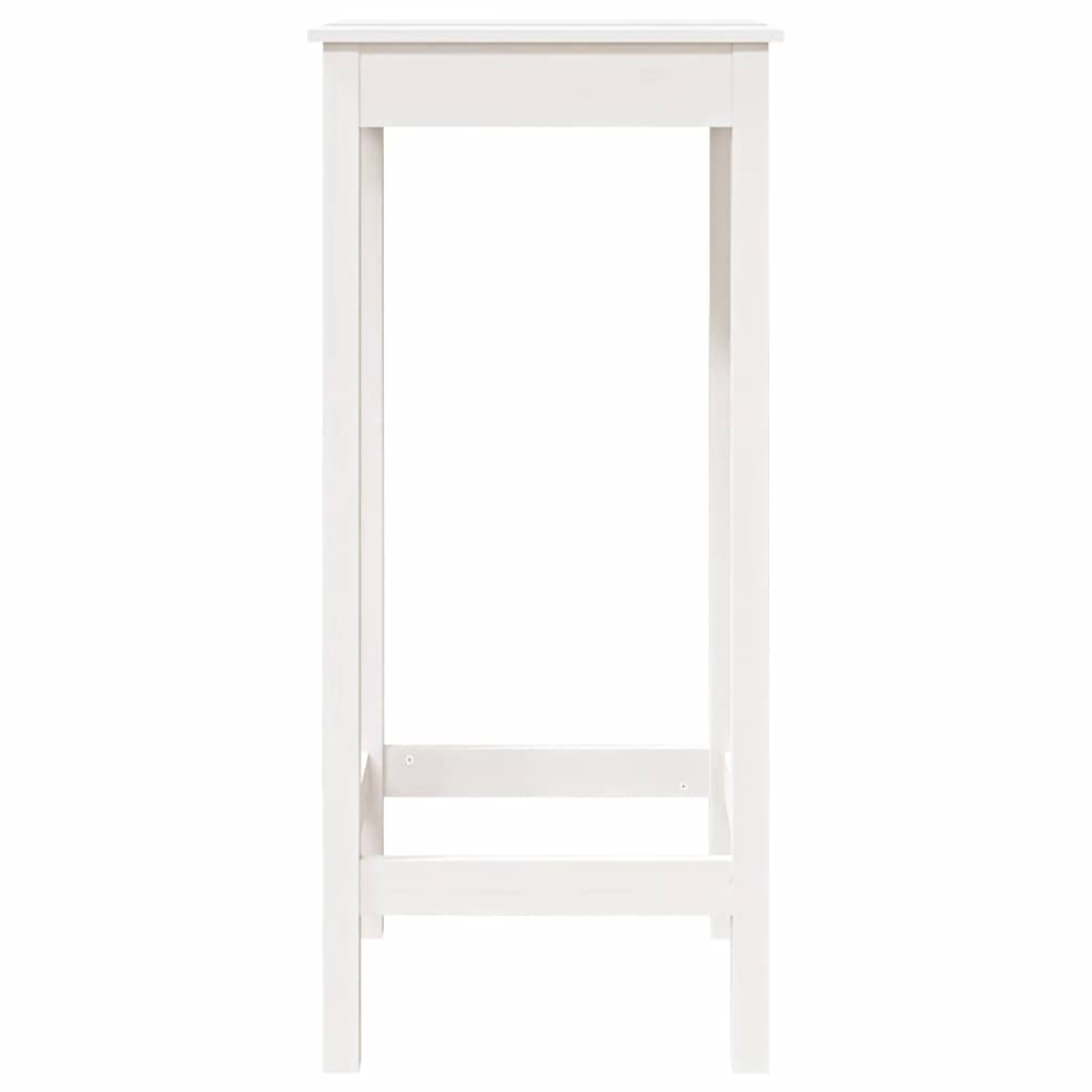 Mesa Alta De Bar Madera Maciza De Pino 50X50X110 Cm