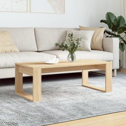 Mesa De Centro Madera De Ingeniería 102X50X35 Cm