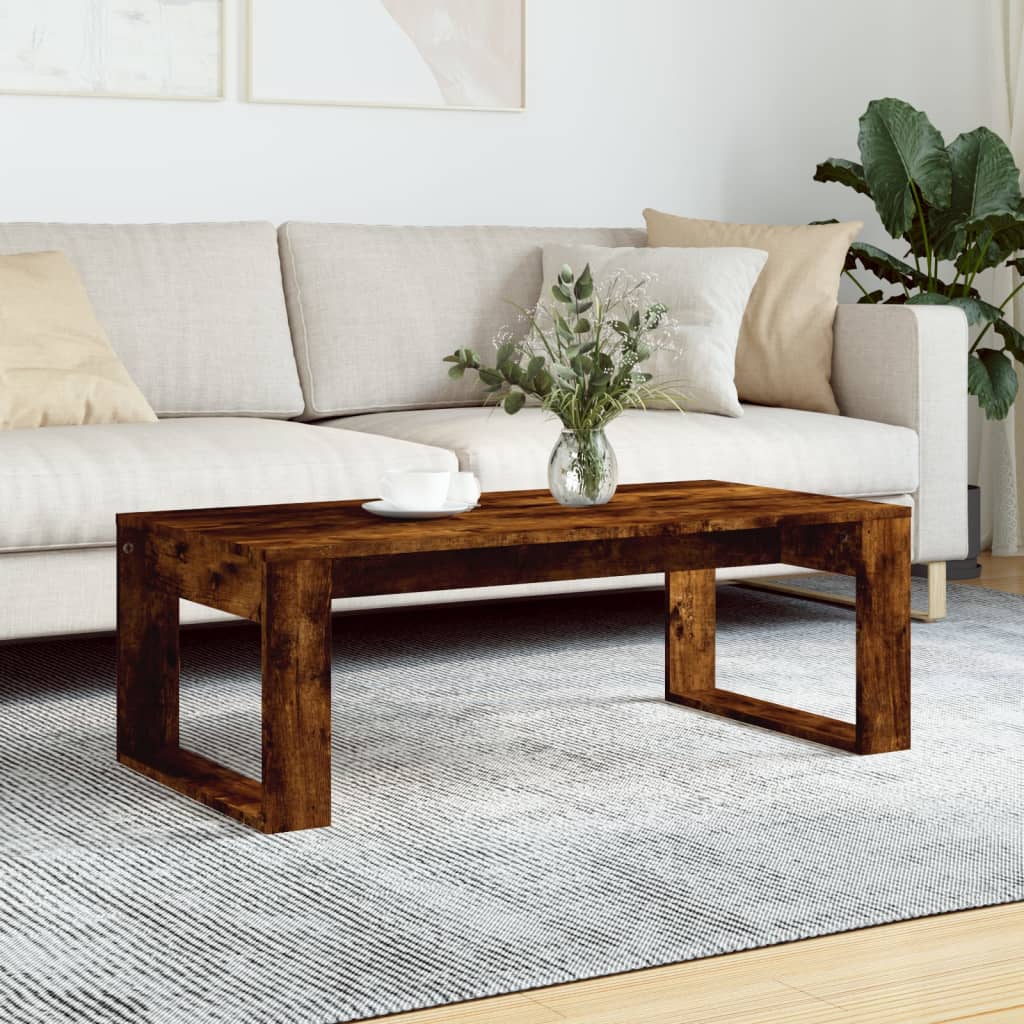 Mesa De Centro Madera De Ingeniería 102X50X35 Cm