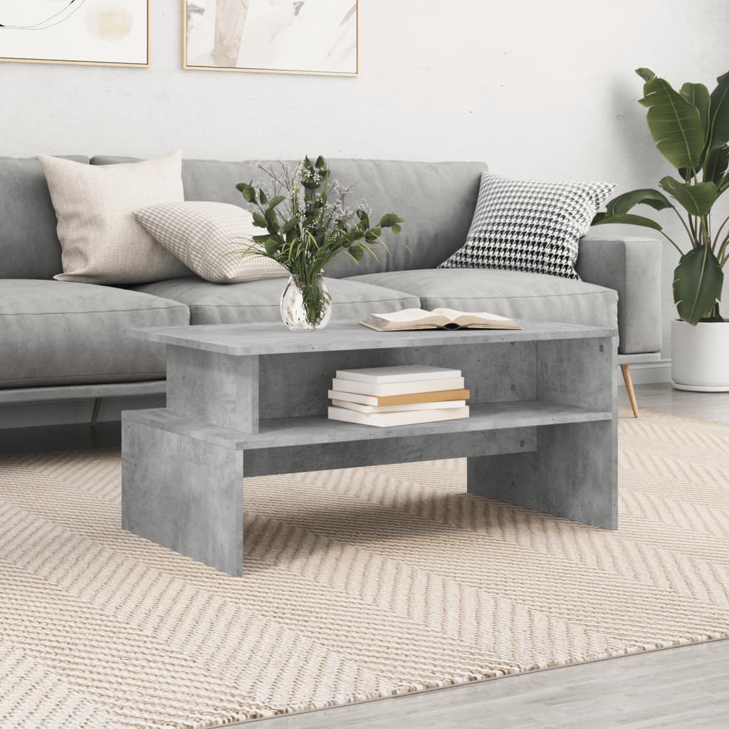Mesa De Centro Madera De Ingeniería 90X55X42,5 Cm
