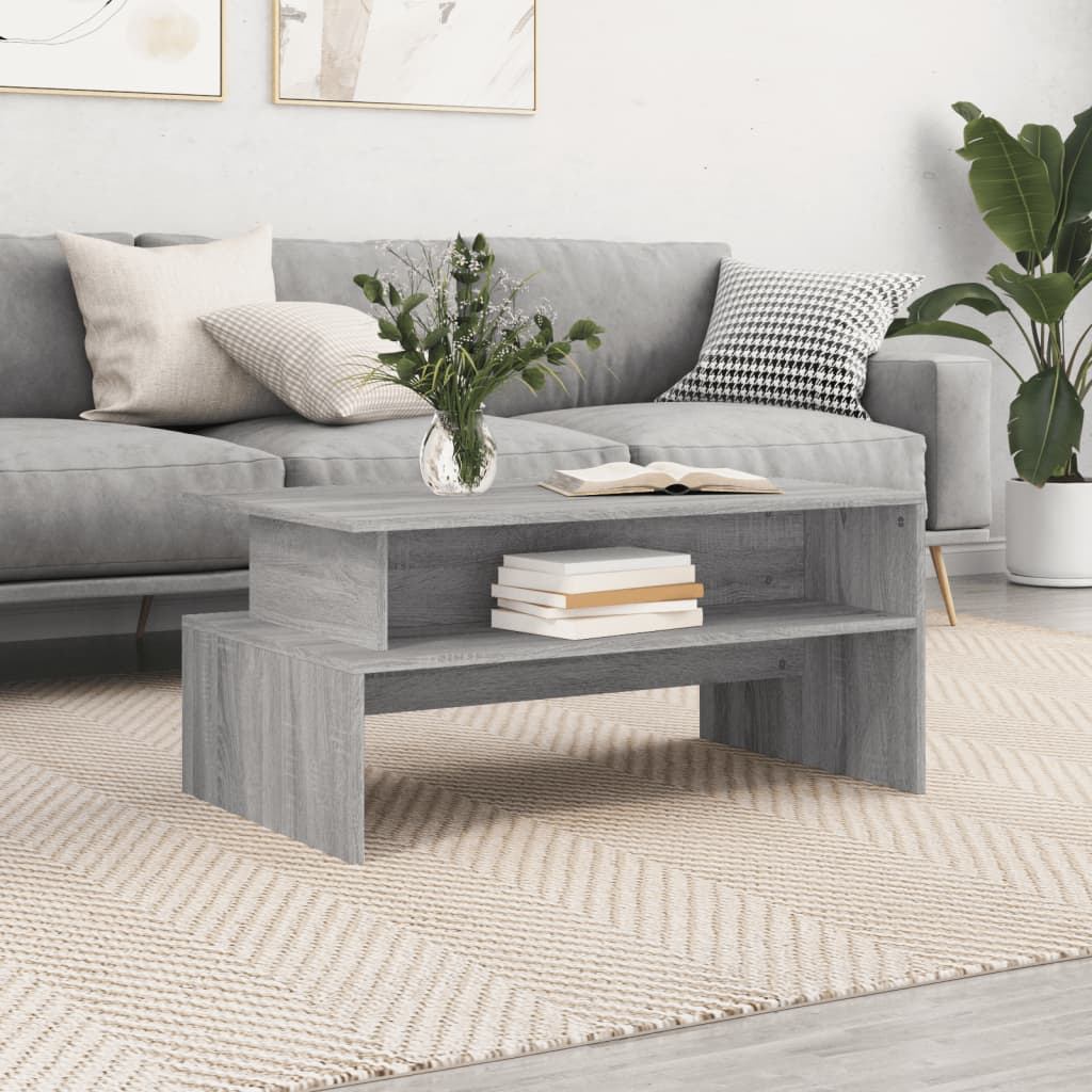 Mesa De Centro Madera De Ingeniería 90X55X42,5 Cm