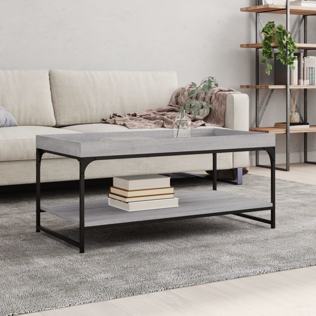 Mesa De Centro Madera Ingeniería Roble Marrón 49,5X49,5X45 Cm