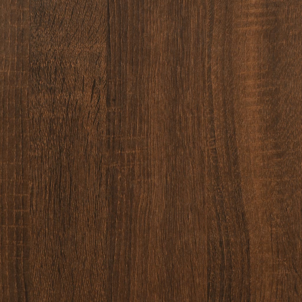 Mesa De Centro Madera Ingeniería Roble Marrón 49,5X49,5X45 Cm
