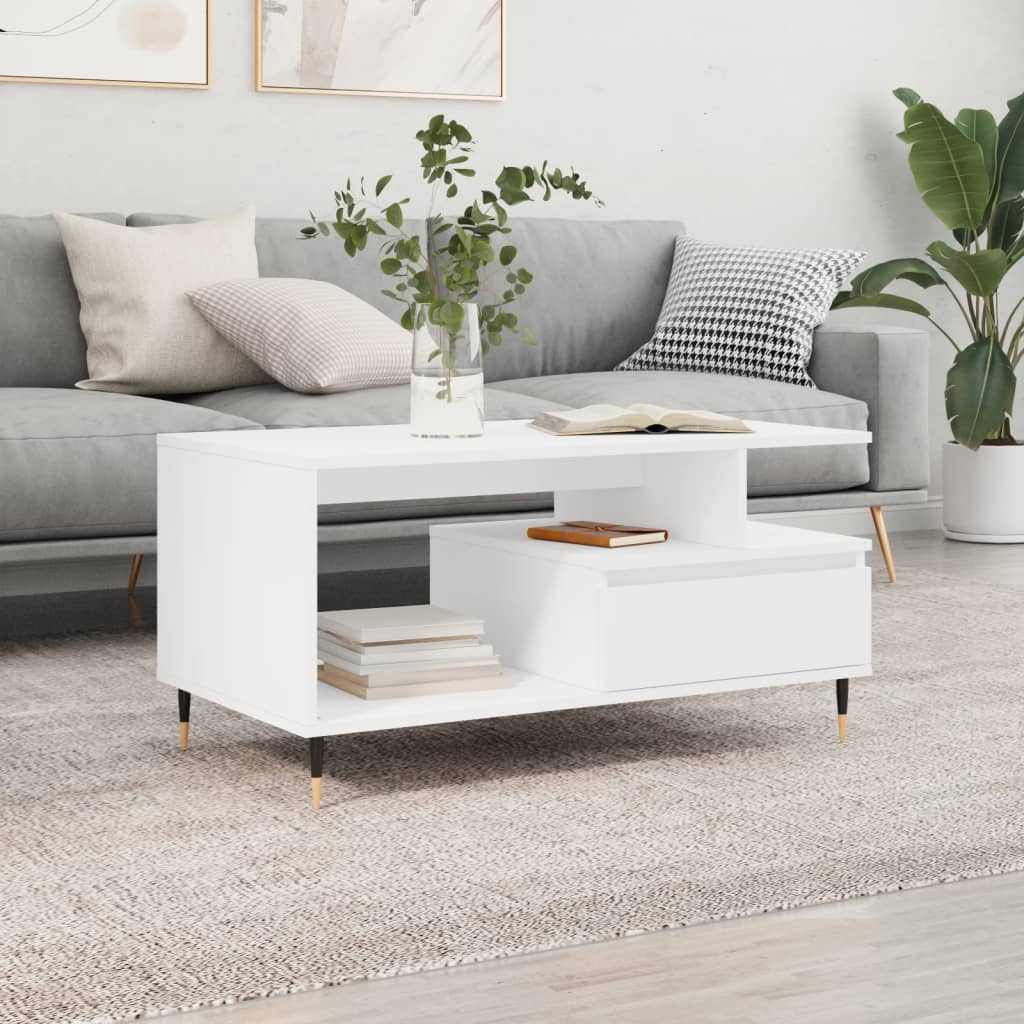 Mesa De Centro Madera Contrachapada 90X49X45 Cm