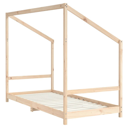 Estructura De Cama De Niños Madera Maciza De Pino 2X(90X160) Cm