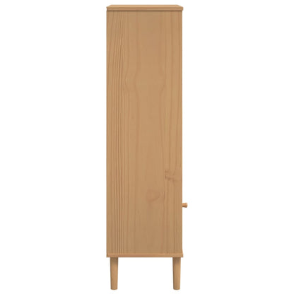Estantería Senja Aspecto Ratán Madera Pino 60X35X130 Cm