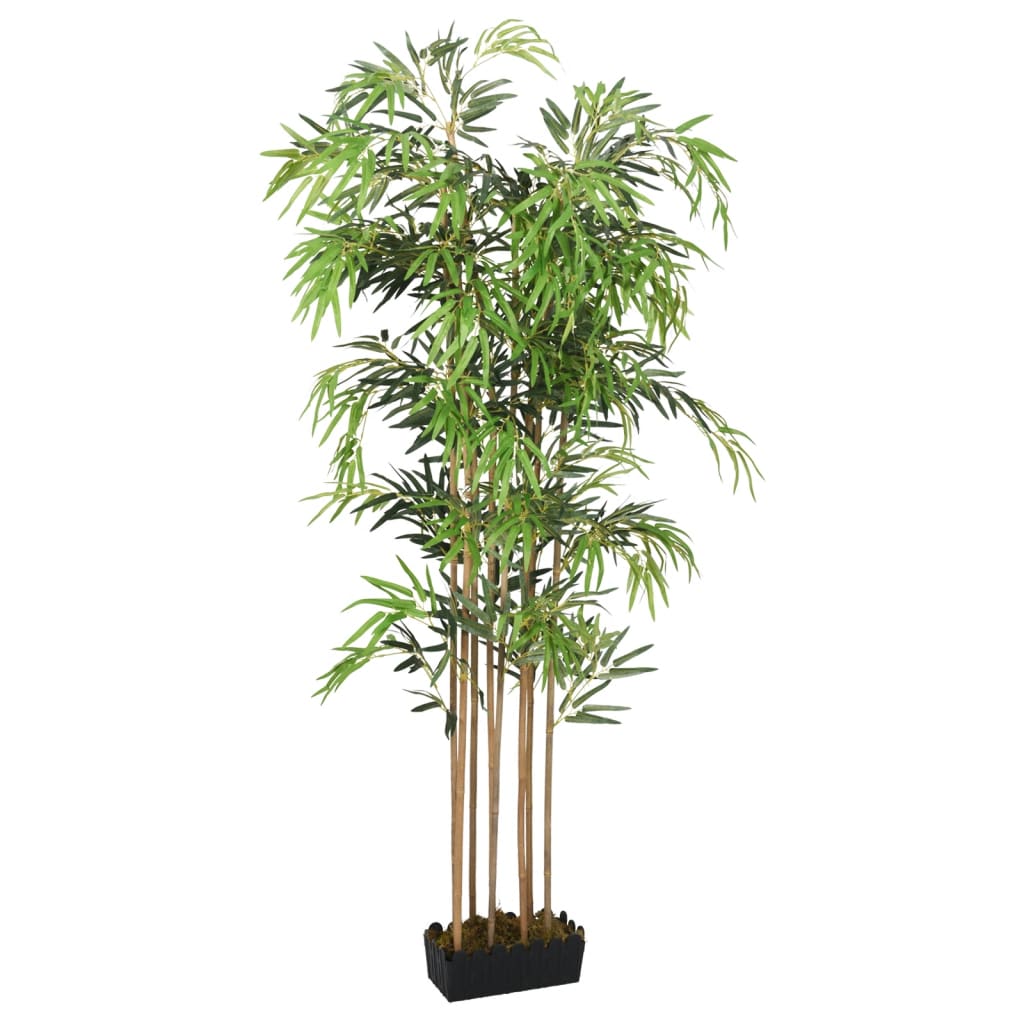 Árbol De Bambú Artificial Con 730 Hojas Verde 120 Cm