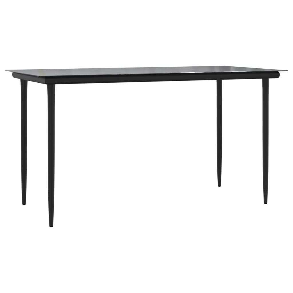Set Comedor De Jardín 5 Piezas Con Cojines Ratán Sintético Gris