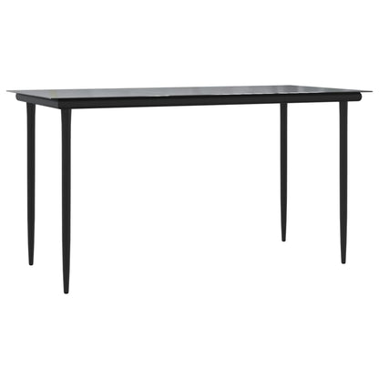 Set Comedor De Jardín 5 Piezas Y Cojines Ratán Sintético Marrón
