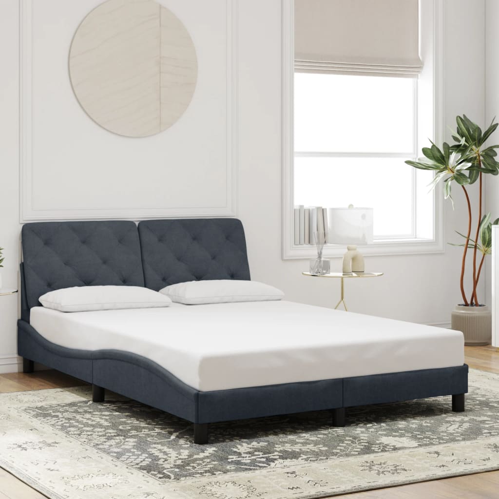 Estructura De Cama Sin Colchón Terciopelo
