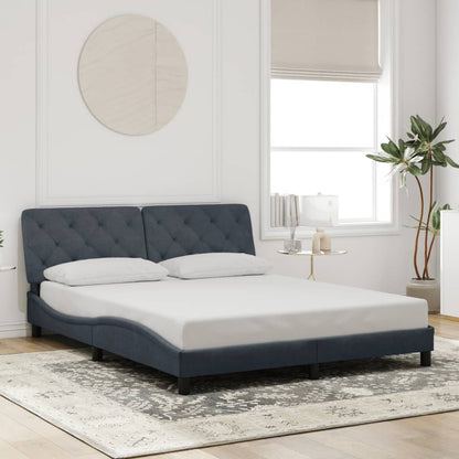 Estructura De Cama Sin Colchón Terciopelo