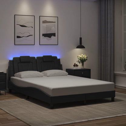 Estructura De Cama Viana Con Led Sin Colchón
