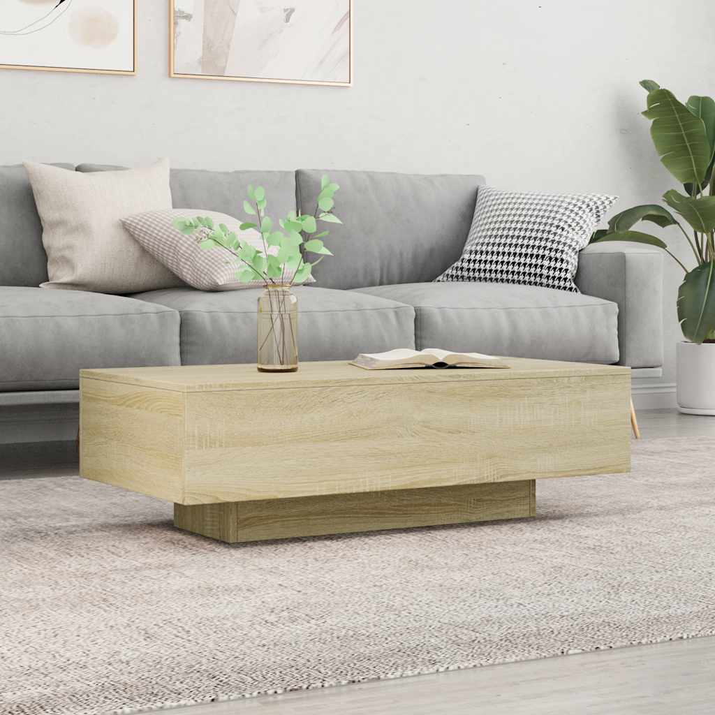 Mesa De Centro Madera De Ingeniería 100X49,5X31 Cm