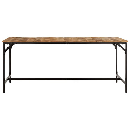 Mesa De Comedor Madera Maciza De Mango Rugosa
