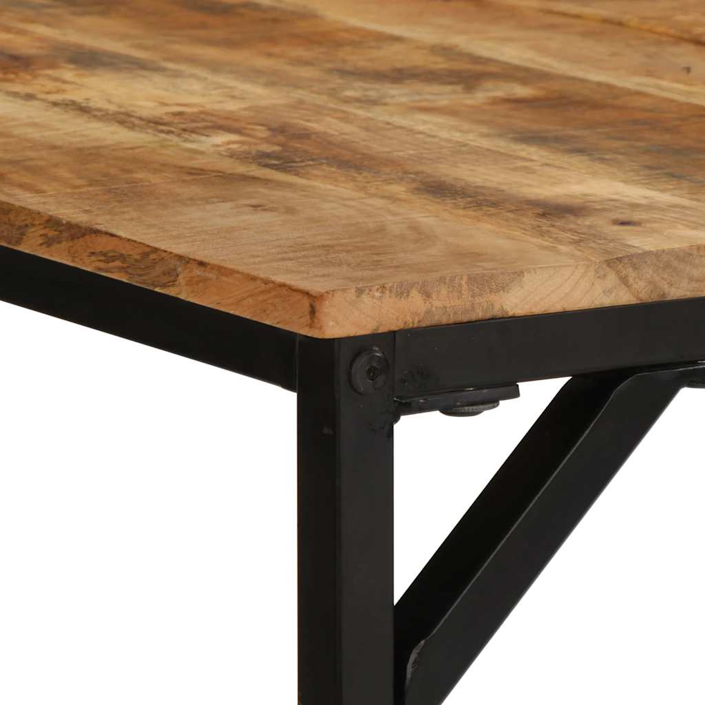Mesa De Comedor Madera Maciza De Mango Rugosa