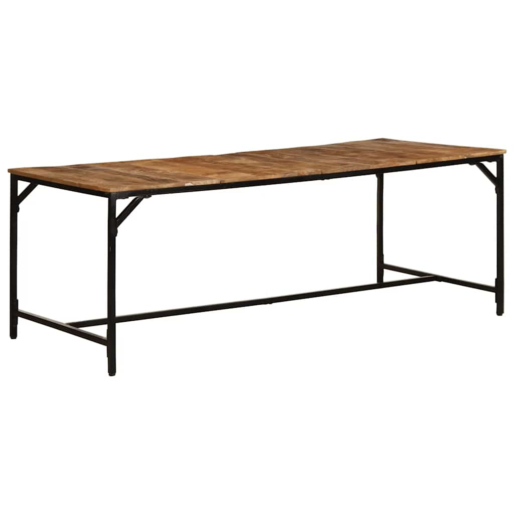 Mesa De Comedor Madera Maciza De Mango Rugosa