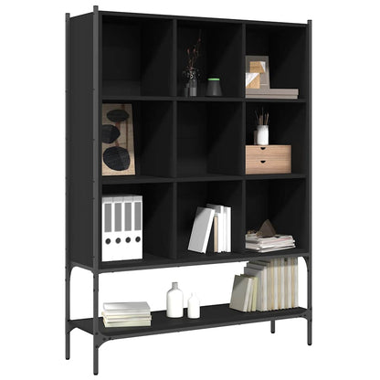 Estantería De Madera De Ingeniería Negra 102X30X141,5 Cm