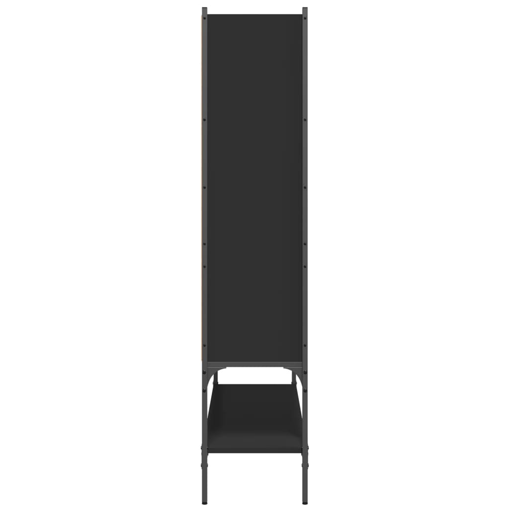 Estantería De Madera De Ingeniería Negra 102X30X141,5 Cm