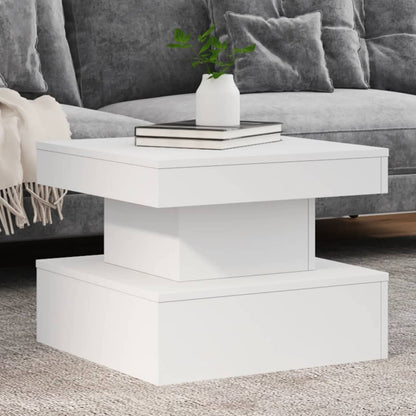 Mesa De Centro Con Luces Led 50X50X40 Cm