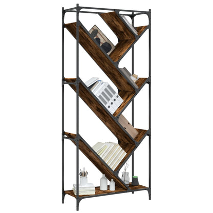 Estantería Madera Ingeniería Y Metal 79X30X180 Cm