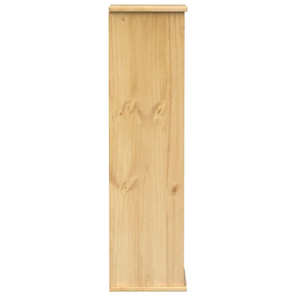 Estantería De Cds Corona Madera Maciza De Pino 40X30X110 Cm