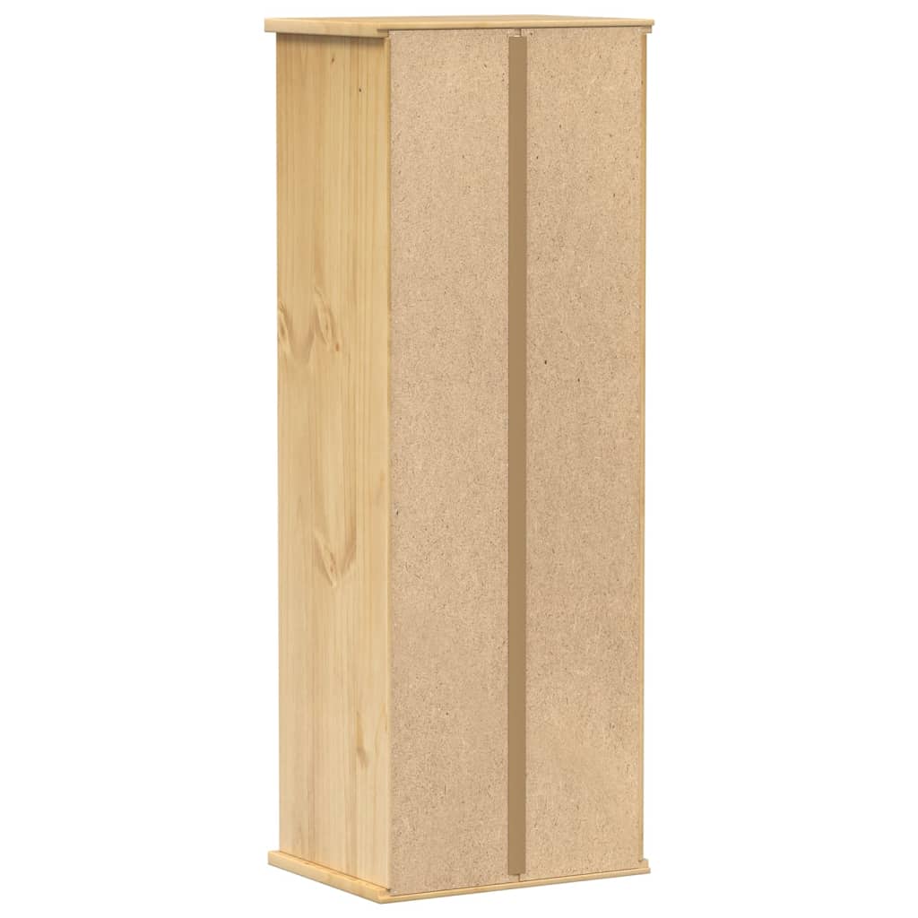 Estantería De Cds Corona Madera Maciza De Pino 40X30X110 Cm