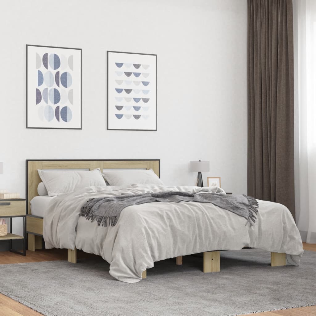 Estructura Cama Madera Ingeniería Metal