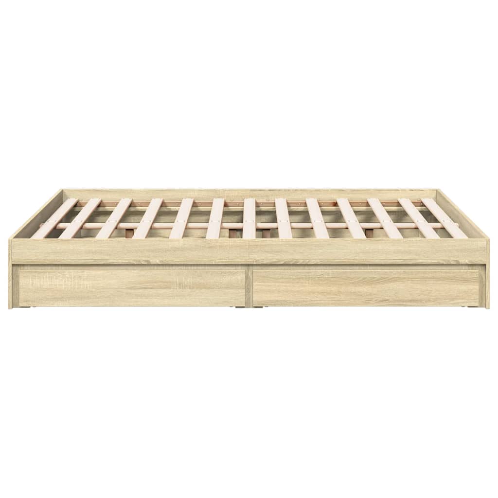Cama Con Cajones Madera De Ingeniería