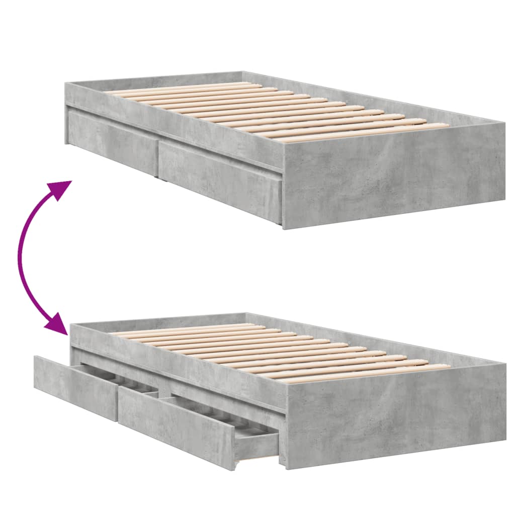 Cama Con Cajones Madera Ingeniería