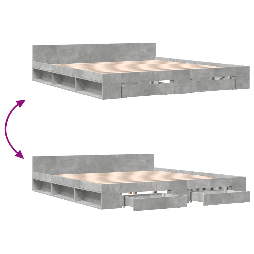 Cama Con Cajones Madera Ingeniería