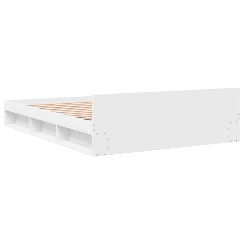 Estructura Cama Con Cajones Madera Ingeniería Blanca