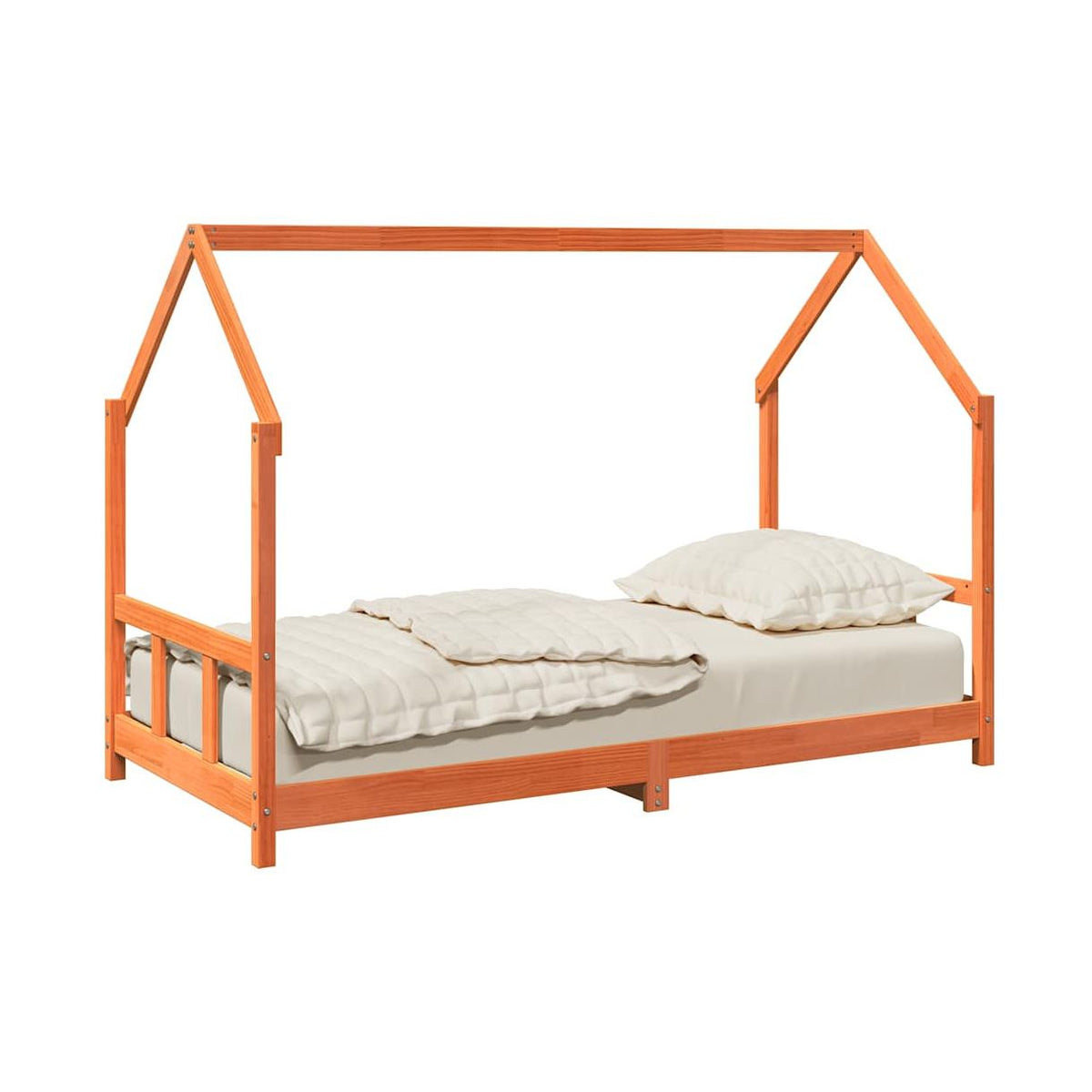 Estructura De Cama Infantil Madera De Pino 90X190Cm