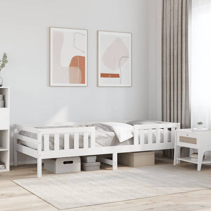 Estructura De Cama Sin Colchón Madera Maciza De Pino