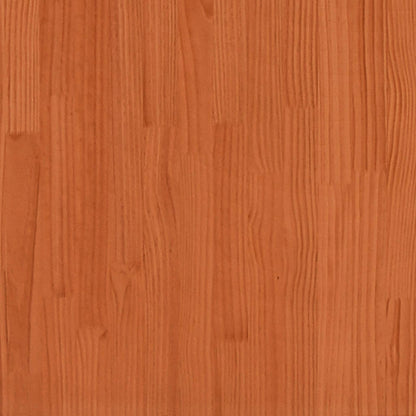 Cama Litera Con Techo Madera Maciza Pino Marrón