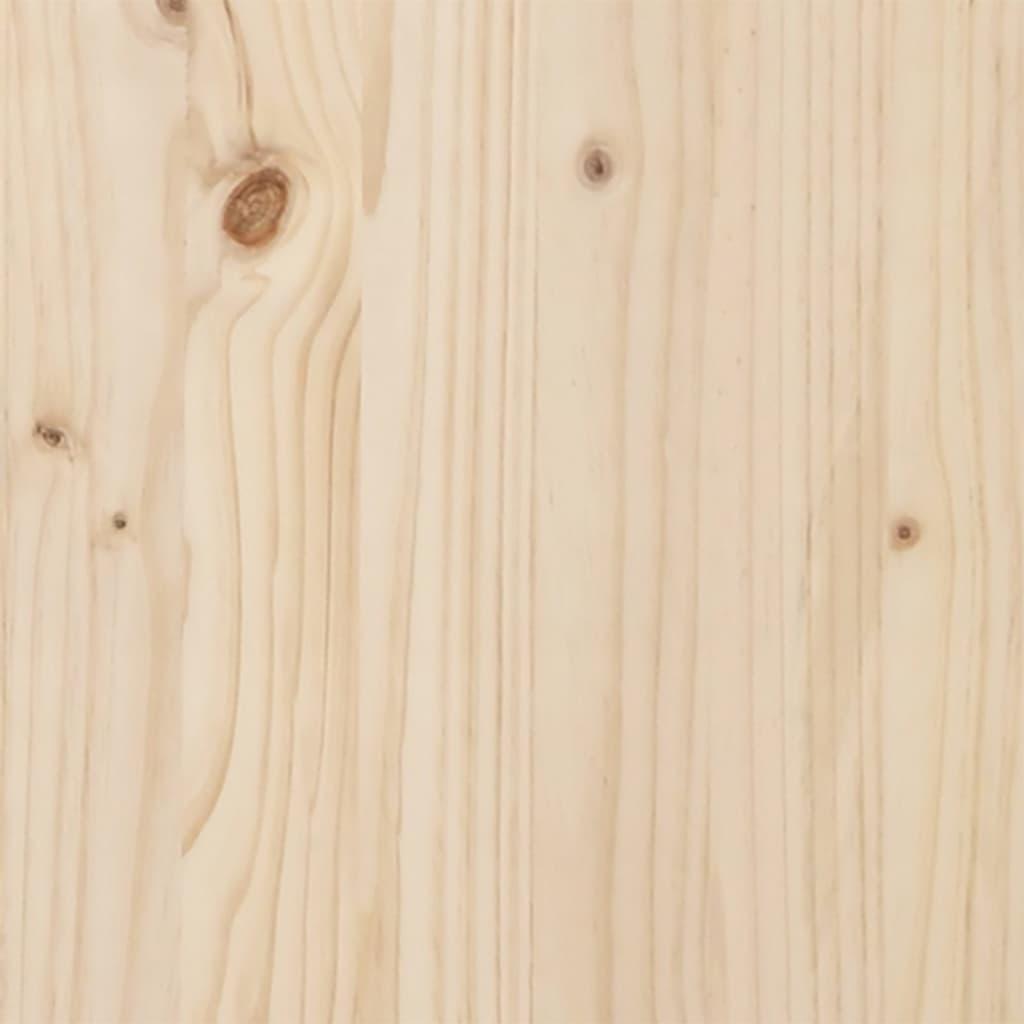 Mesa De Comedor Marco X Madera Maciza Pino Y Acero 100X50X75Cm