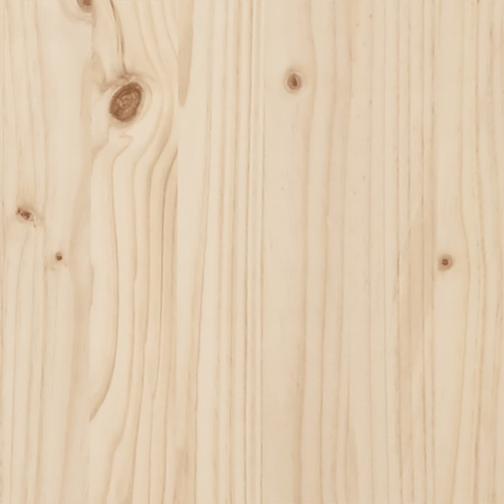 Mesa De Comedor Marco X Madera Maciza Pino Acero 100X50X75,5 Cm