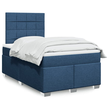 Cama Box Spring Con Colchón Tela