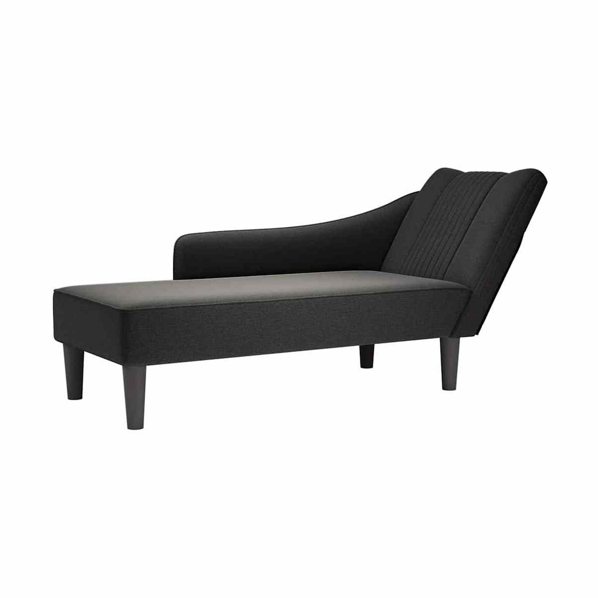 Chaise Longue Con Reposabrazos Derecho Tela Color Topo