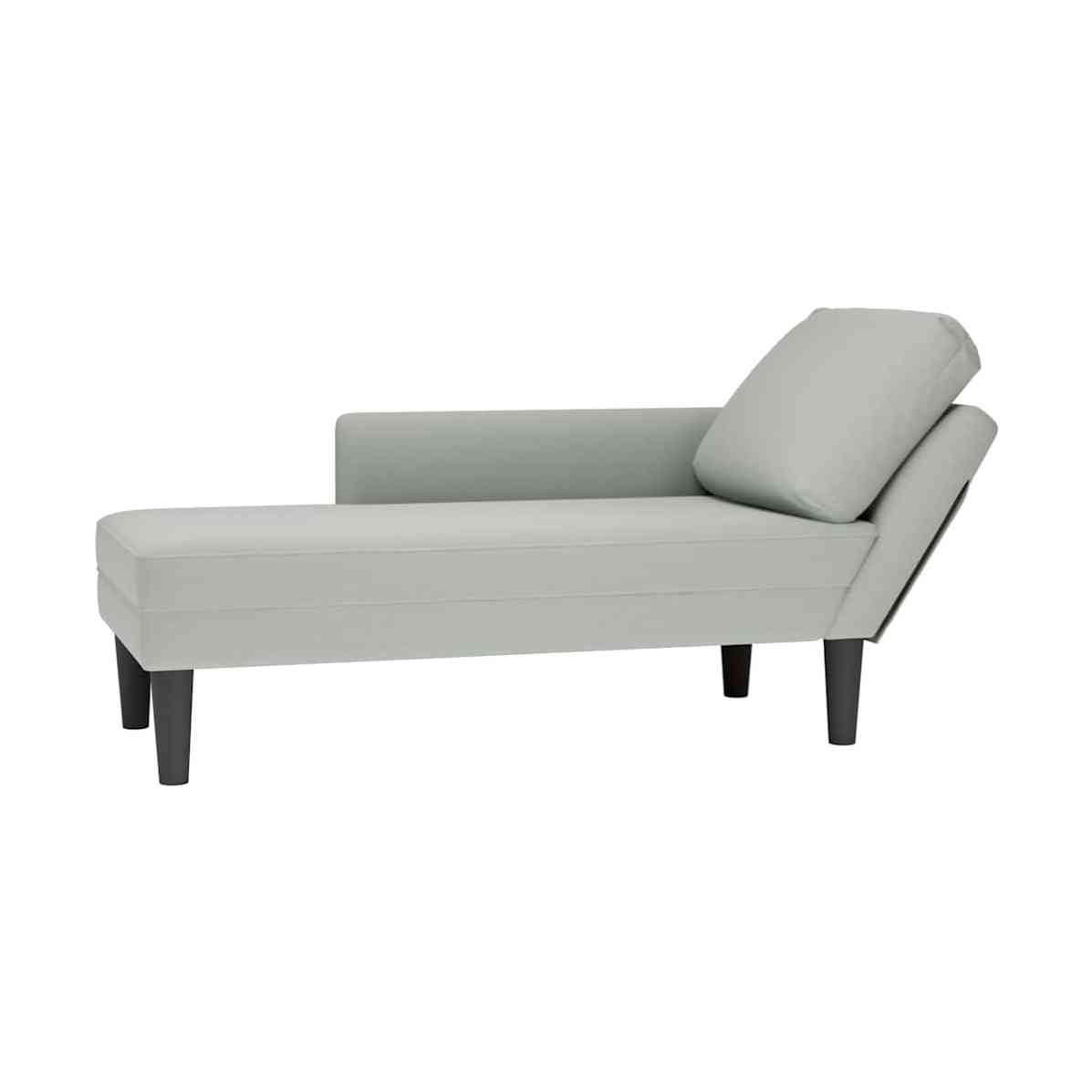 Tumbona Con Almohada Y Reposabrazo Derecho Terciopelo