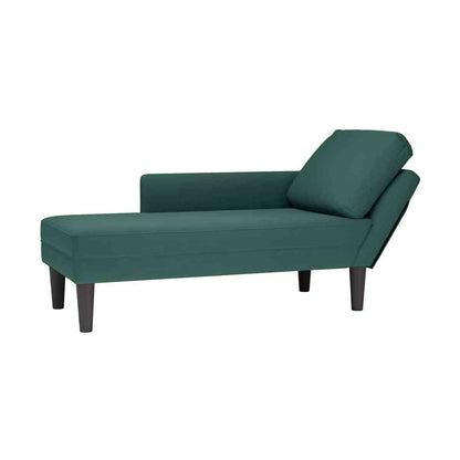 Tumbona Con Almohada Y Reposabrazo Derecho Terciopelo