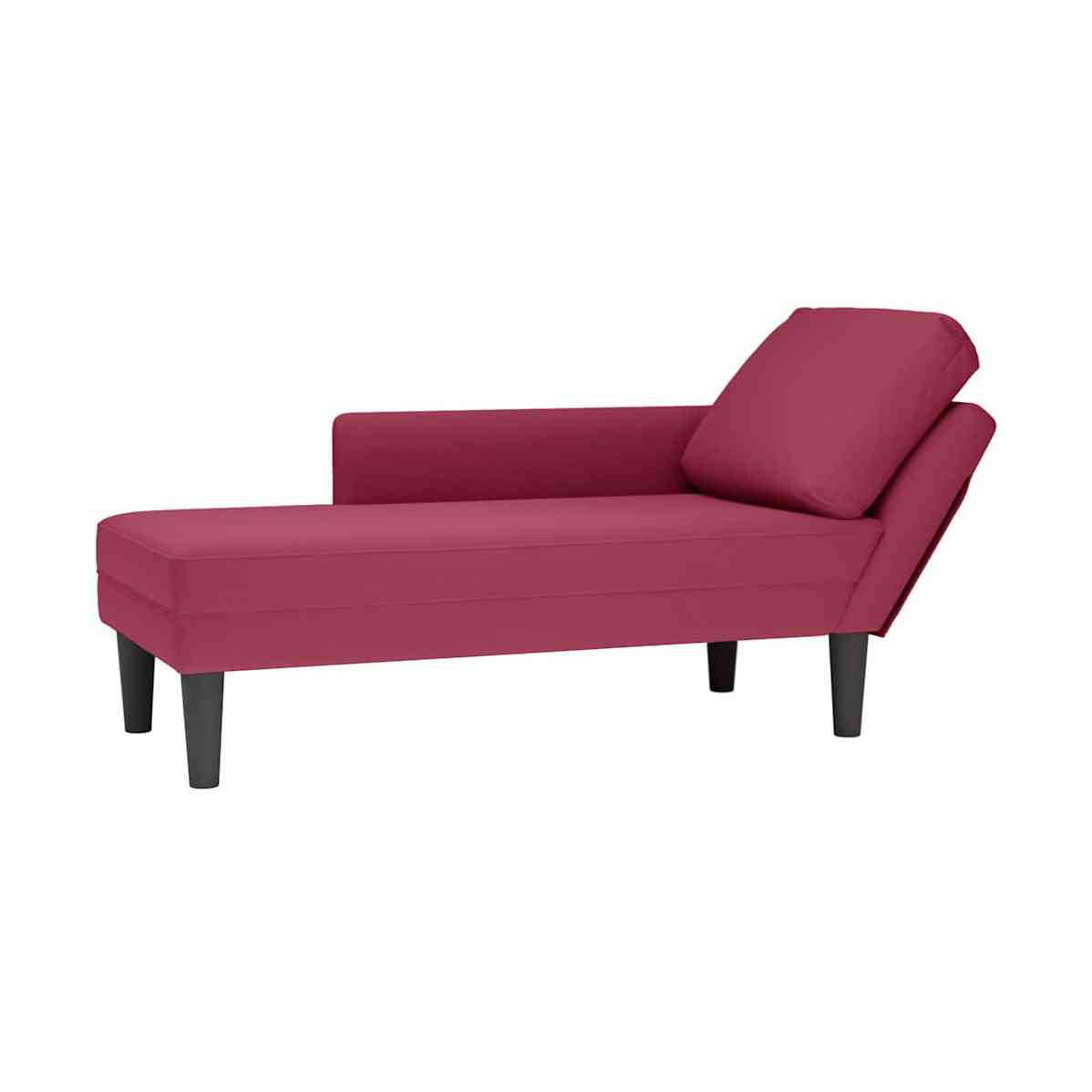 Tumbona Con Almohada Y Reposabrazo Derecho Terciopelo