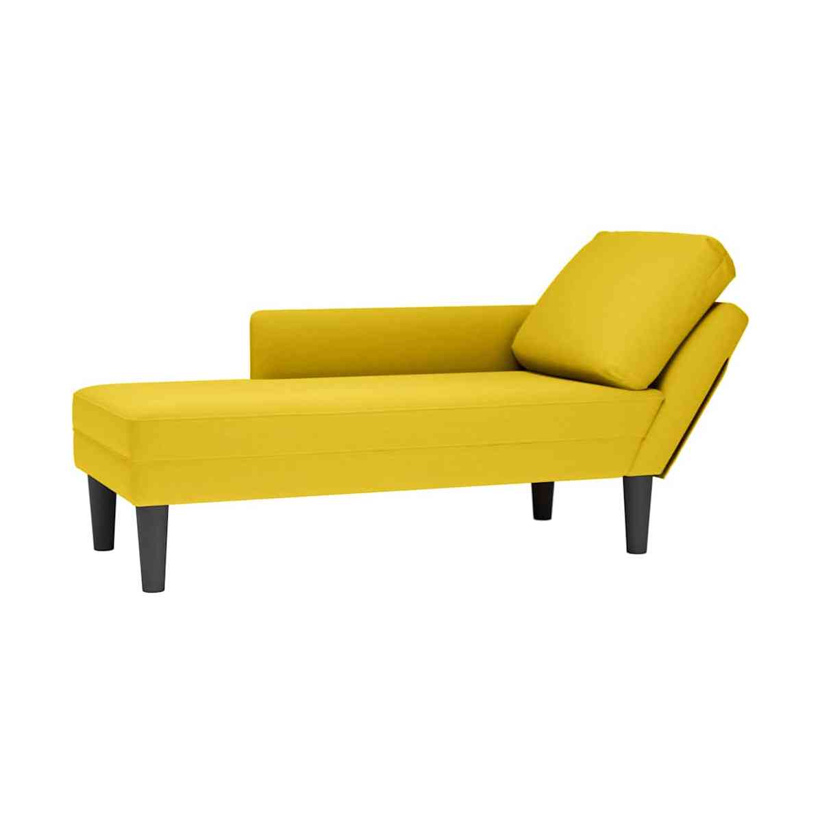 Tumbona Con Almohada Y Reposabrazo Derecho Terciopelo