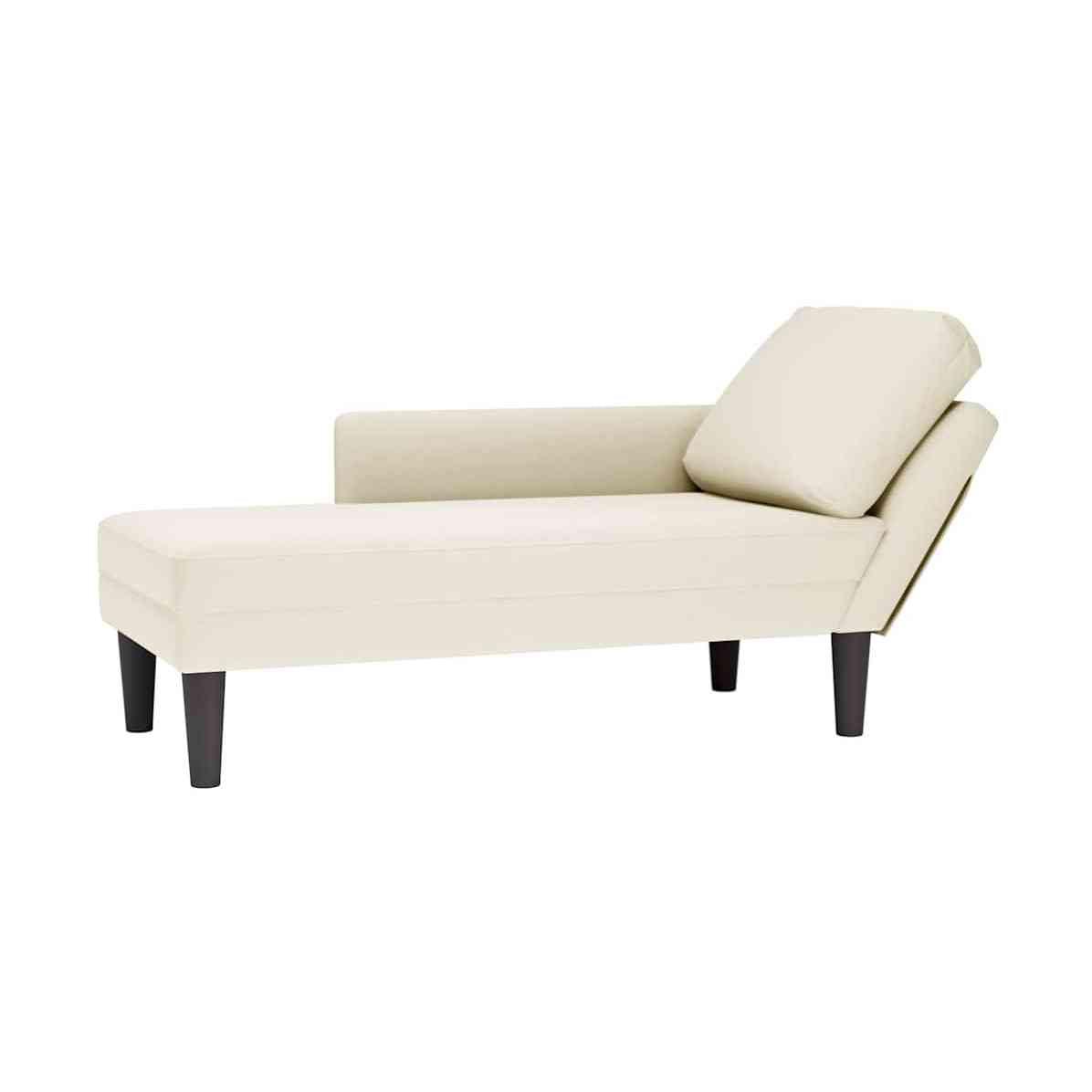Tumbona Con Almohada Y Reposabrazo Derecho Terciopelo